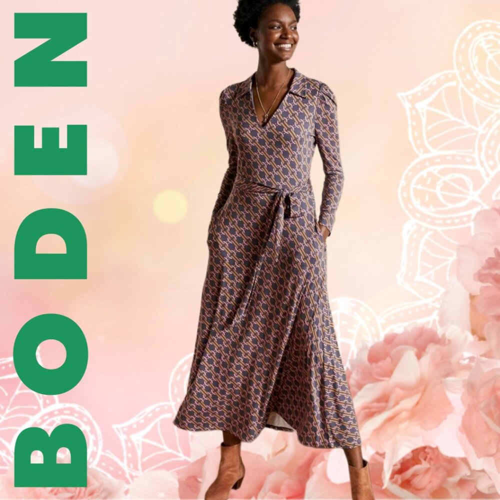 BODEN Jersey Midi Dress - US Size 8